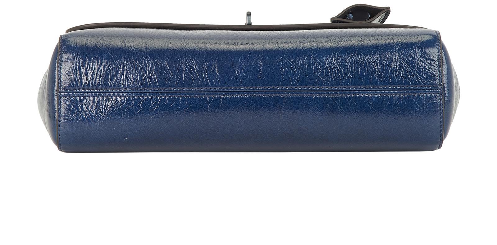 Medium Lily, &pound;450, Handbags, Blue, Patent Leather, Top view